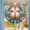 Diamond Painting Acrylic Cross Hanging Pendant Home Decor