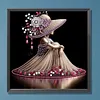 Elegante Dame - speziell geformte Diamond Painting - 30*30cm