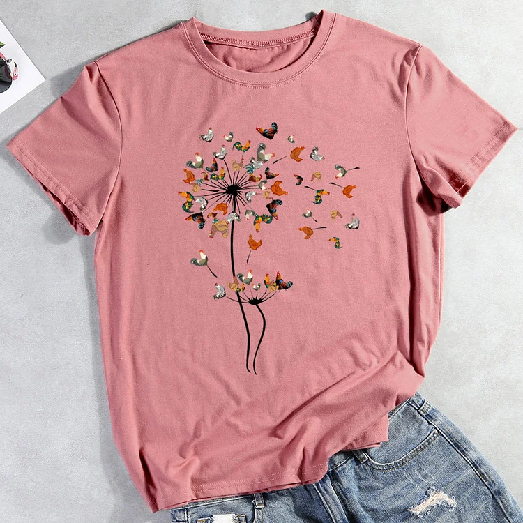 ANB - Dandelion Chicken Flower Famer T-shirt Tee -05022