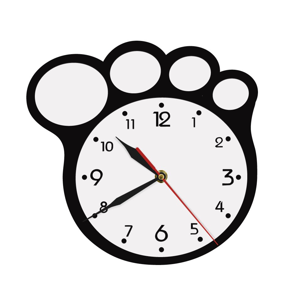 

Bear Paw - Frameless Acrylic Wall Clock, 501 Original