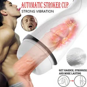 pornhint Pornhint Realistic Vibrating Male Masturbator Cup Stroker Pocket Pussy Sex Toys for Men