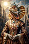 Luxury AB Velvet Diamond Painting Kit - Gothic Lizard