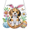 2Pcs DIY Easter Diamond Painting Hanging Pendant