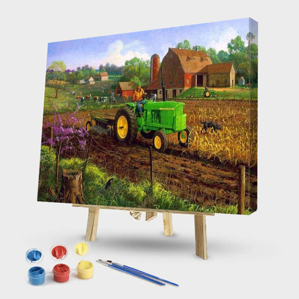 

50*40CM - Paint By Numbers - Country Field, 501 Original