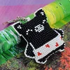 Full Bead Embroidery Keychain Pig Printed Craft Gifts(5.5x5.5cm)