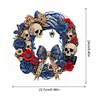 Diamond Painting Acrylic Halloween Pumpkin Wreath Hanging Pendant Kit for Decoration
