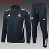 2025/2026 Real Madrid Dark Gray Long Zipped Jacket Football Shirt 1:1 Thai Quality