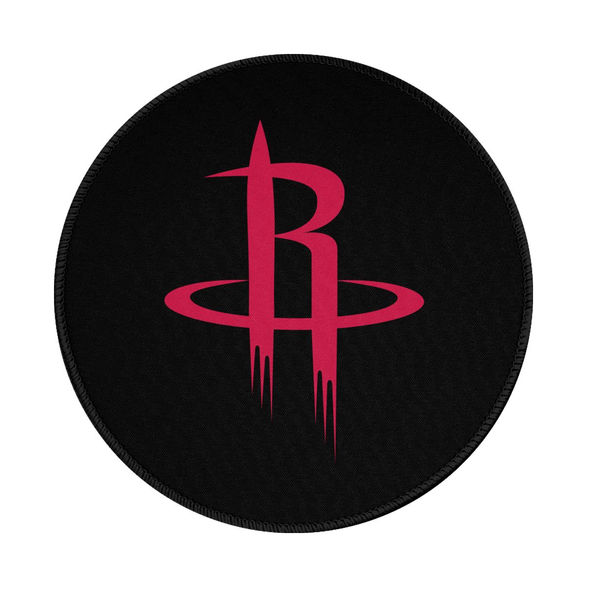 Houston Rockets Waterproof Round Mouse Pad for Wireless Mouse