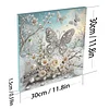 DIY Pearl Painting Butterfly Garden for Home Wall Decor with Frame(30*30cm)