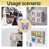 (US Local)Wall Mounted Butterfly DIY Diamond Painting Storage Box for Art Crafts