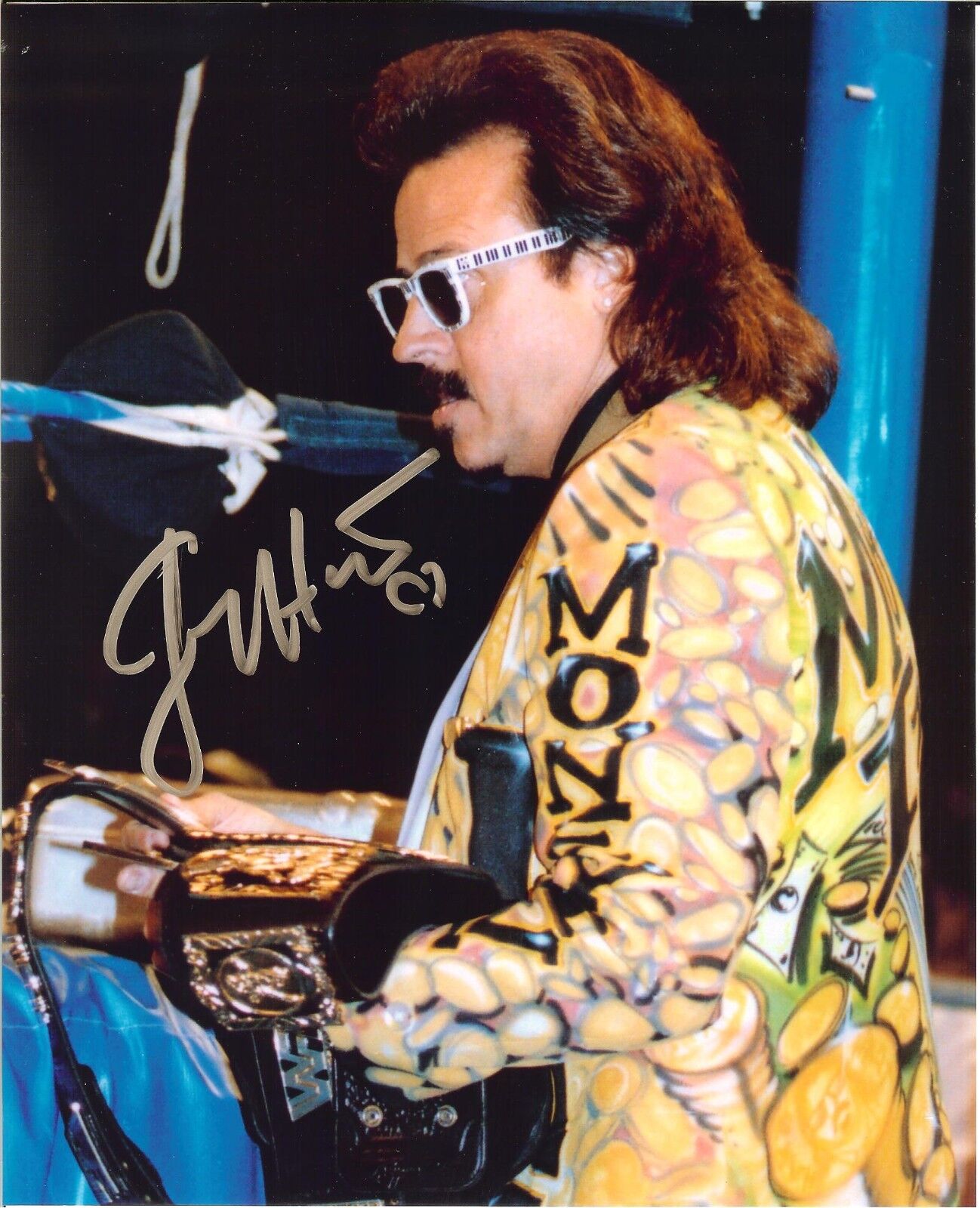 Jimmy Hart autographed 8x10 #2 WWE WWF Hulk HoganC286