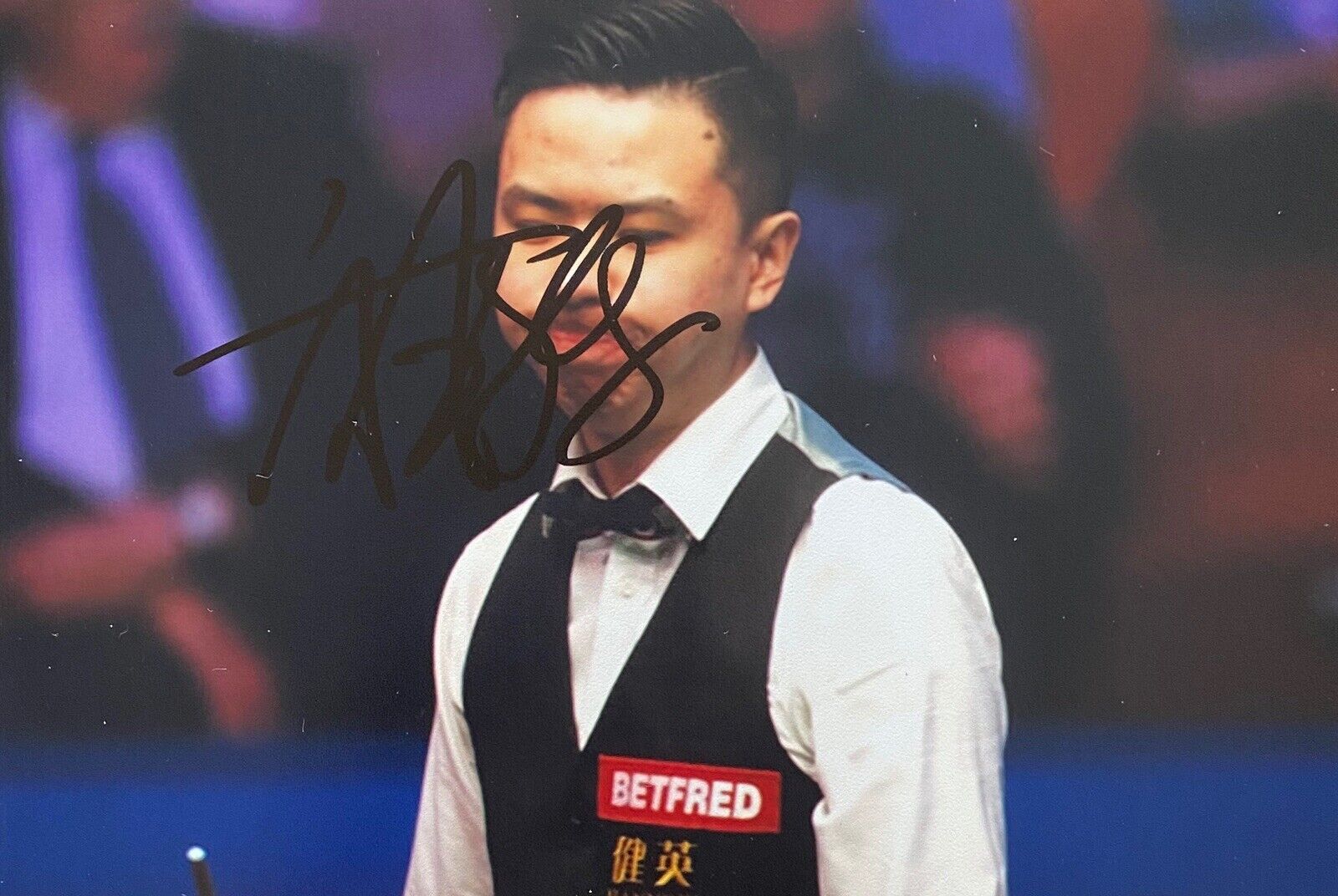 Xiao Guodong Genuine Hand Signed 6X4 Photo Poster painting - Snooker 3