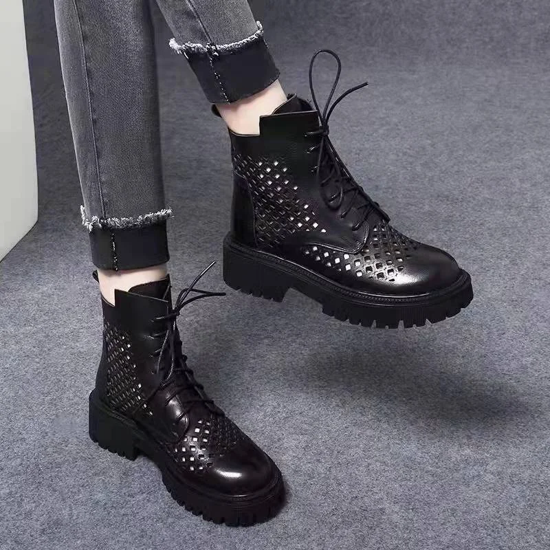 Spring and Summer Fashion Cutout Cool Boots