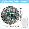 (US Local)Acrylic Special Shape Sewing Machine 5D Diamond Painting Clock Art Craft Kit