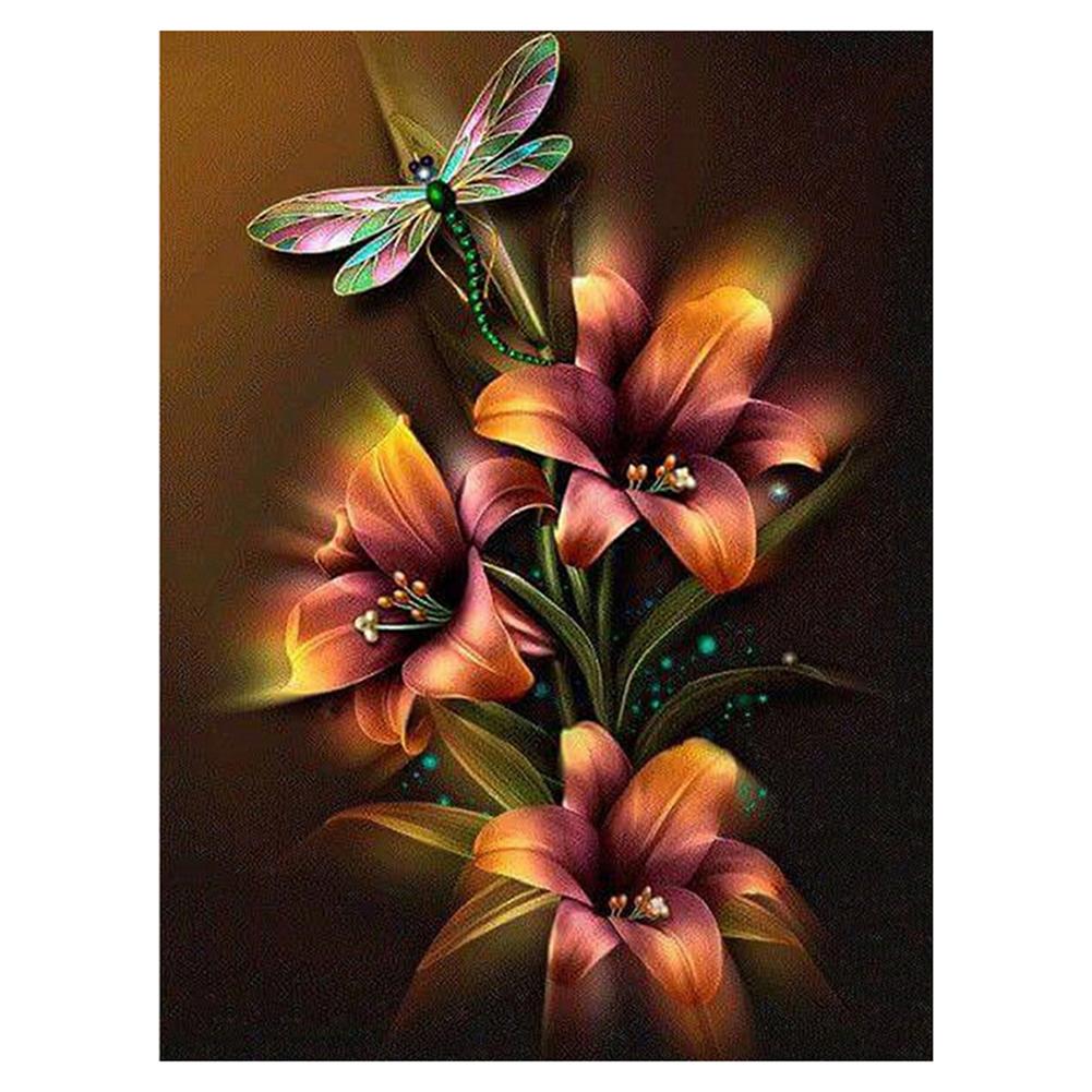 

40*30CM - Flower - Special Shaped Diamond Painting, 501 Original