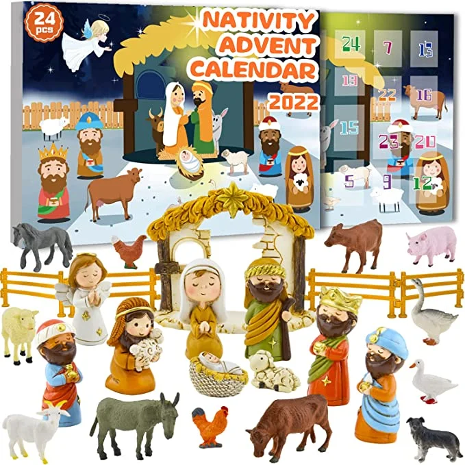 Nativity Advent Calendar - 24 Days of Christmas Nativity Scene Set