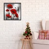 Fleur de coquelicot-plein rond diamant peinture-30 * 30cm