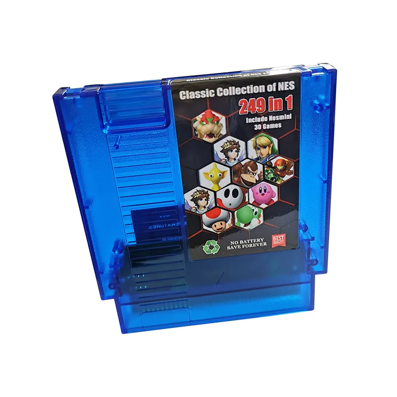 8 Bit Game Card - Super 249 in 1 Collection NES Cartridge Multicart for Classic NES Game Console | US And EUR Region Free