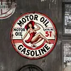 Pin Up Girl - Round Vintage Metal Signs - 30*30cm