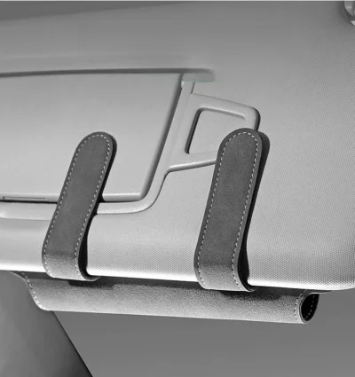 Suede Leather Car Glasses Case