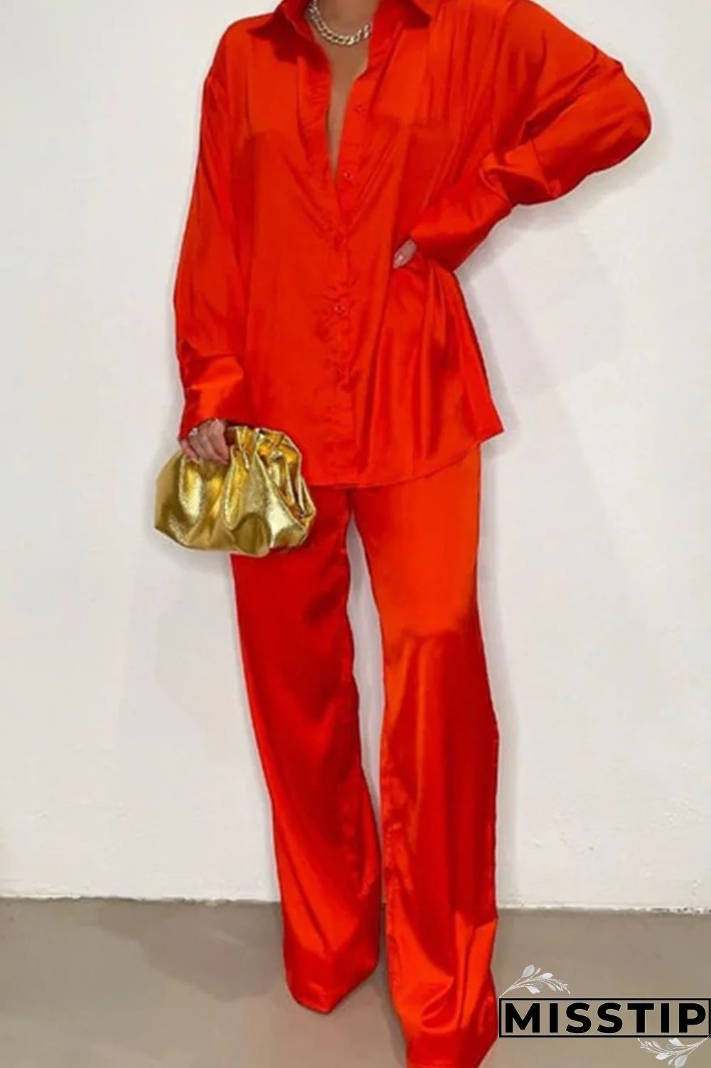 Black Casual Solid Patchwork Buckle Turndown Collar Long Sleeve Two Pieces