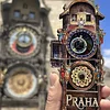 Prague Astronomical Clock Fridge Magnet High-end 3D Gear Rotating Wooden Magnetic Sticker Creative Gift