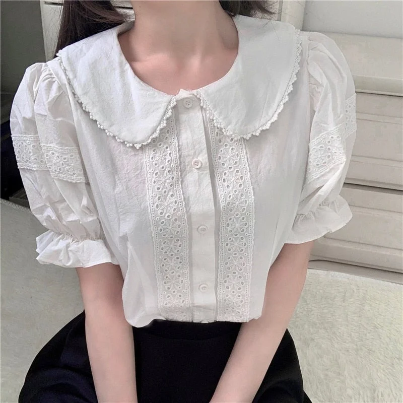 Fashion Kawaii Lolita Short Sleeve Shirt Novameme