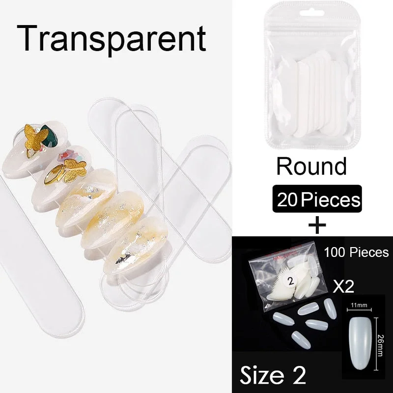 250 PCS Same Size Fake Nails Oval Shape False Nail Tips For Drawing Nail Design Acrylic Full Nails Art Size 0 1 2 3 4 Available-Nail Inspo