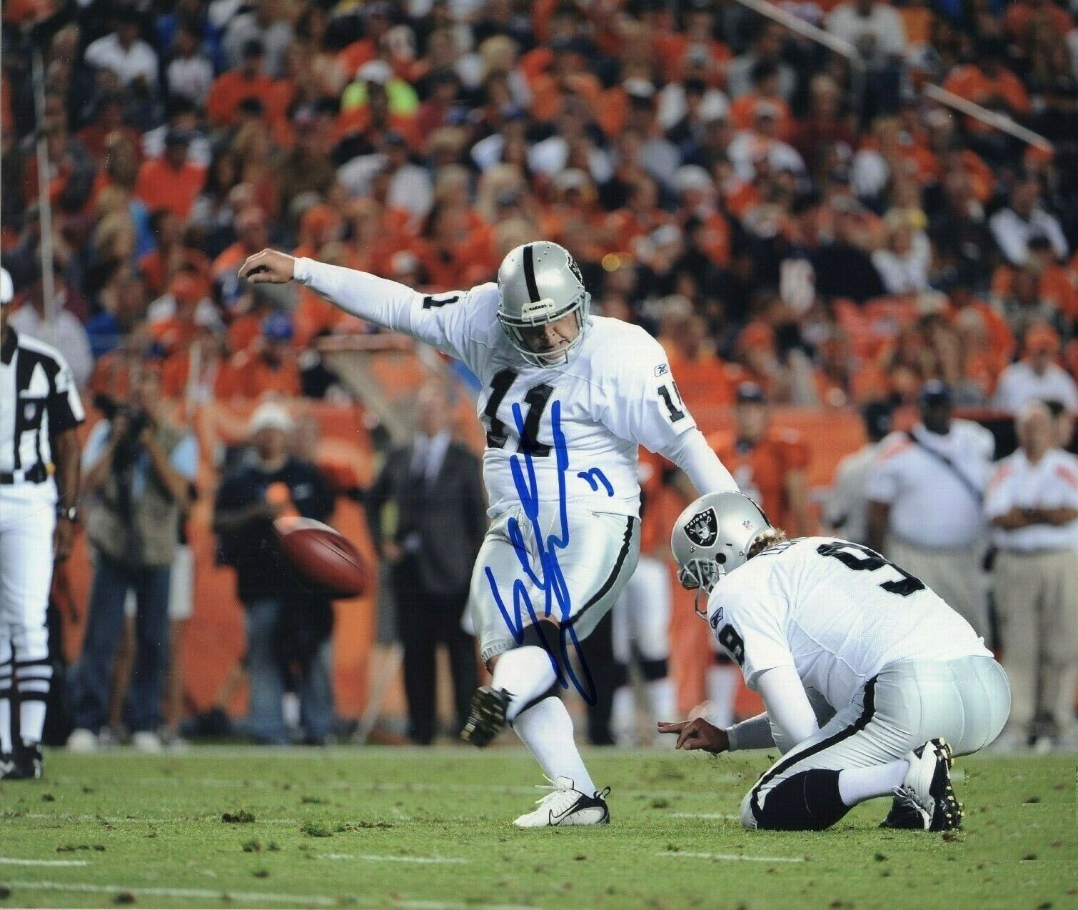 Sebastian Janikowski Autographed Signed 8x10 Photo Poster painting ( Raiders ) REPRINT