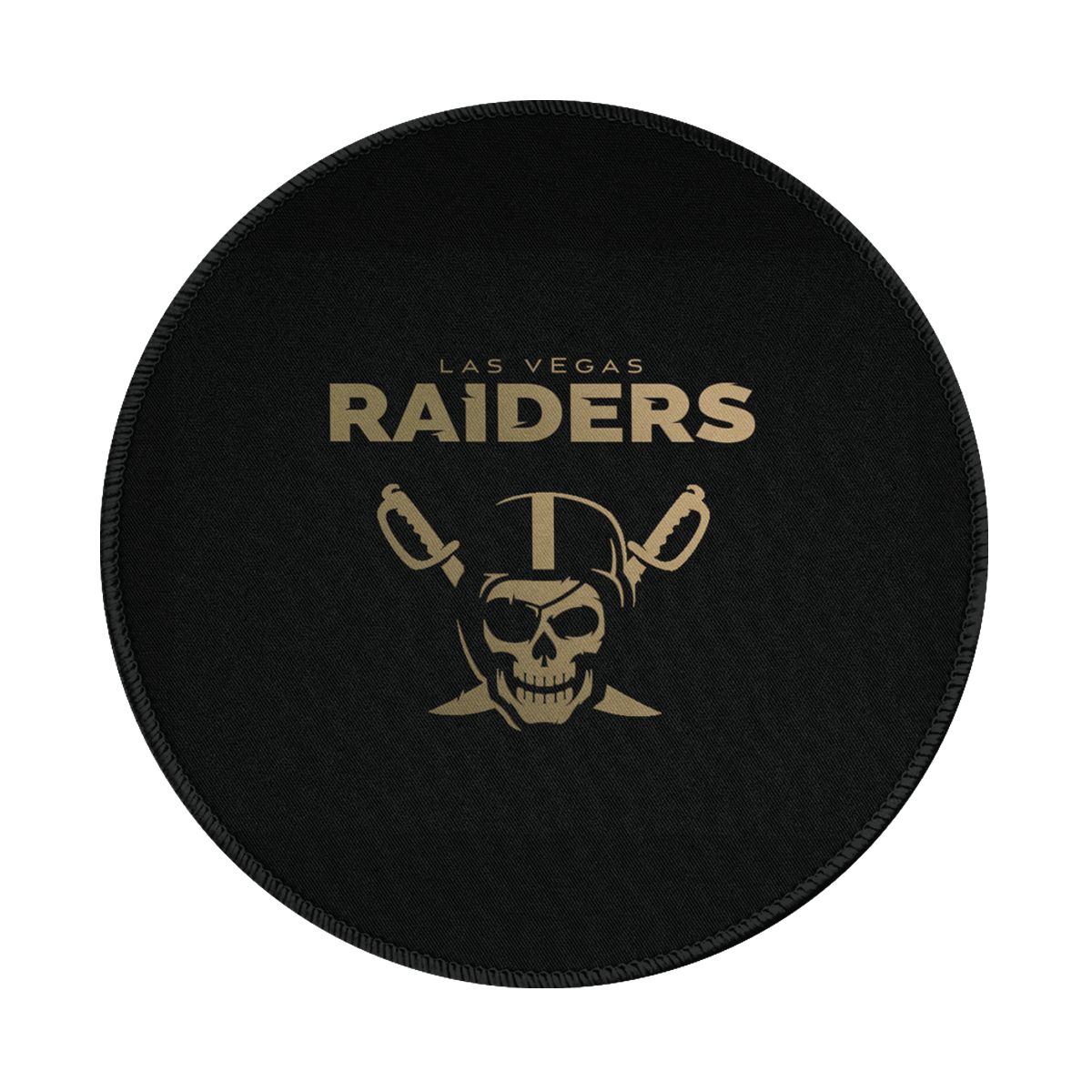 Las Vegas Raiders Waterproof Round Mouse Pad for Wireless Mouse
