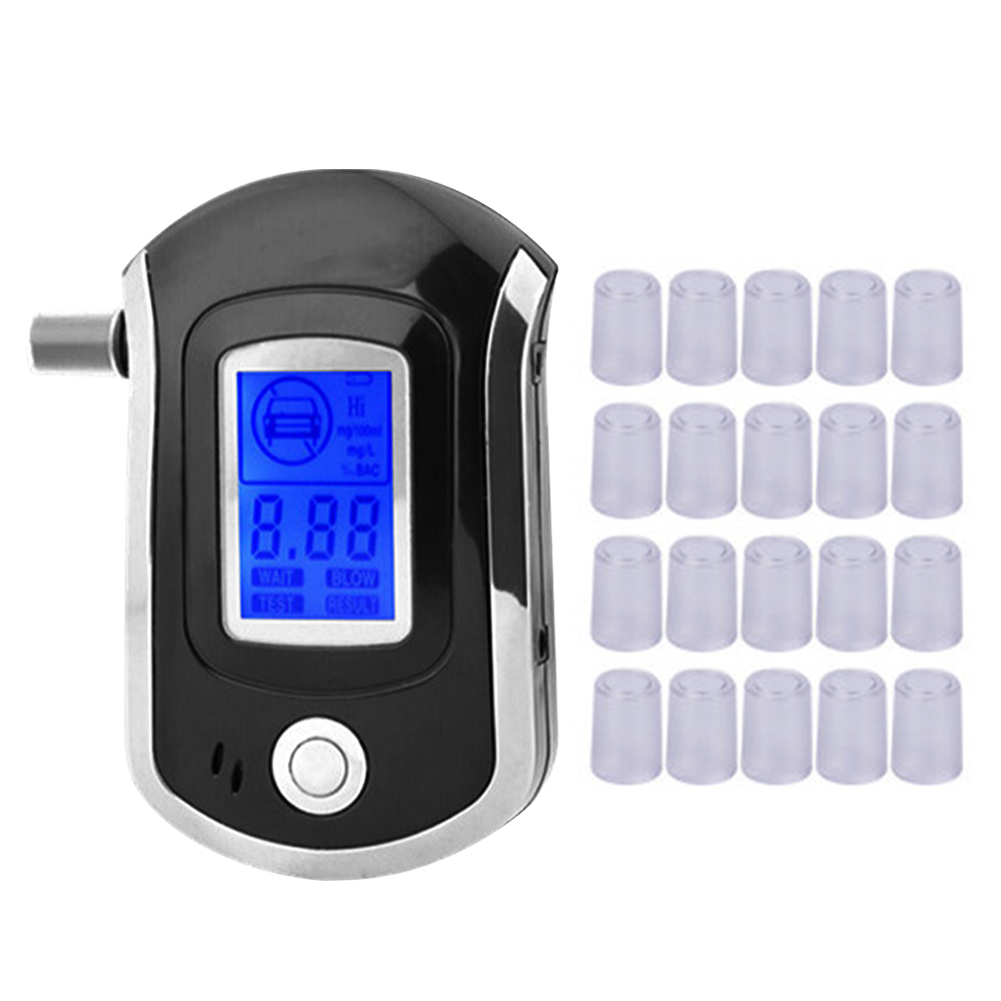 

AT-6000 Handheld Backlight Digital Breath Alcohol Tester + 20 Mouthpieces, 501 Original