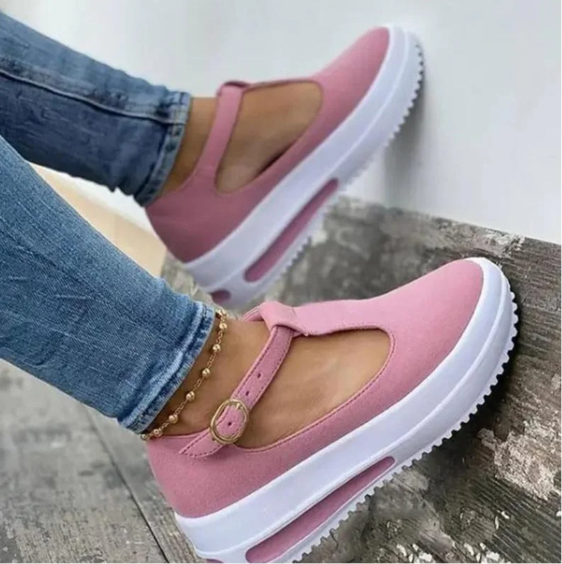 Summer Women's Sandals Vintage Wedge Shoes Woman Buckle Strap Straw Thick Bottom Flats Platform Sandals Flock Sandalias Mujer