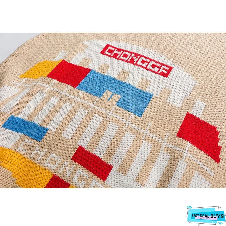 Funny Graphic Pattern Vest Sweater