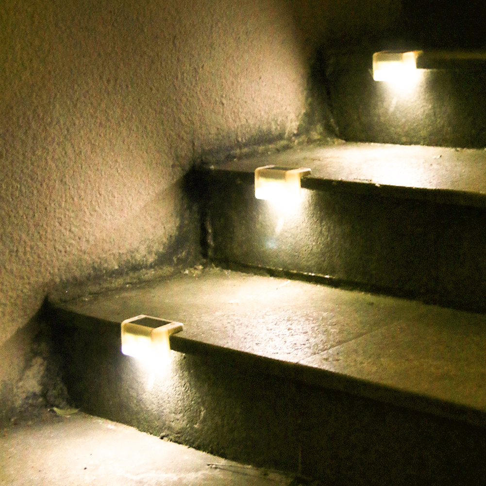 

8pcs LED Solar Stair Fence Waterproof Step Deck-Outdoor Solar Light, 501 Original