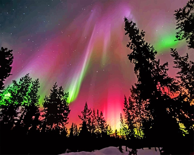 

Aurora Finland – Paint By Numbers - 40*50CM, 501 Original