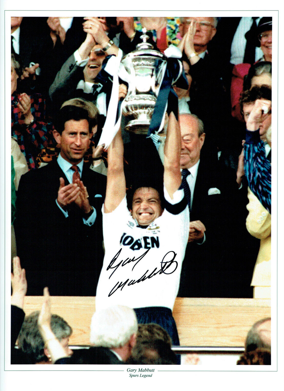 Gary MABBUTT Signed Autograph 16x12 Spurs Photo Poster painting AFTAL COA Tottenham Hotspurs