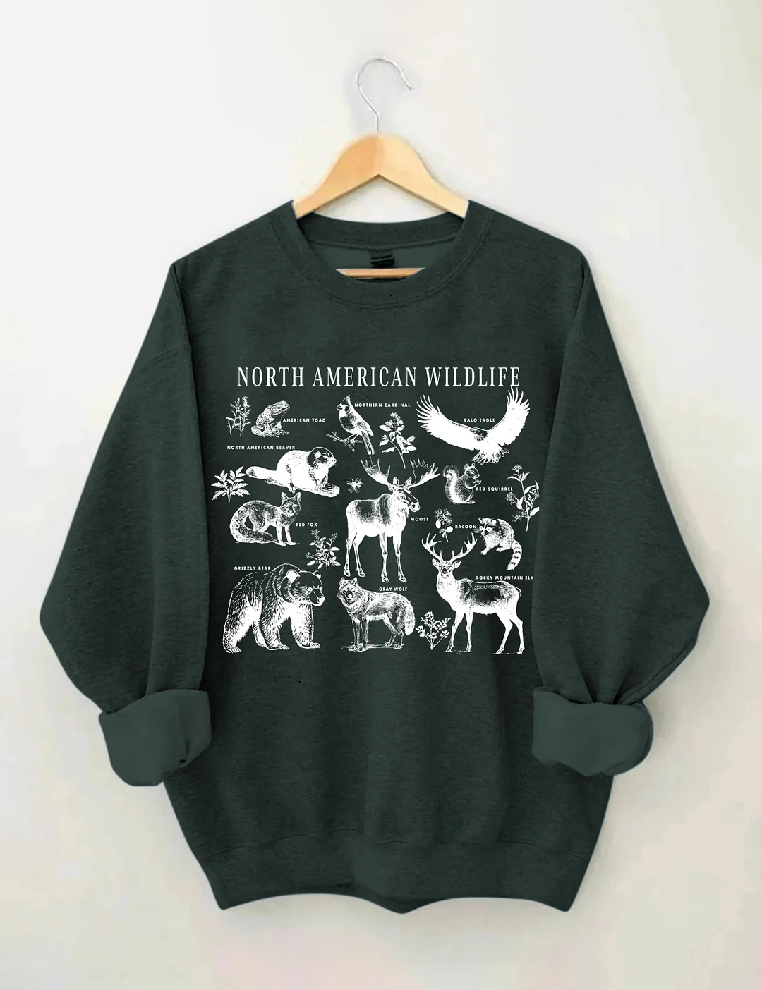  North American Wildlife Sweatshirt