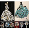 Girl Bouquet Special Shaped 5D DIY Partial Drill Diamond Painting Kits for Adults Beginners Home Decor Diamonds Dots Gem Art 7.87x9.84inch