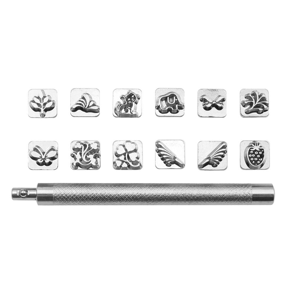 

Leather Printing Tool Animal and Plant Pattern Punch Stamps Sculpture Craft, 501 Original