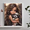 Little Girl-Full Round Diamond Painting 50*60CM