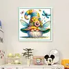 Dragonfly Gnome-11CT Stamped Cross Stitch 40*40cm/15.75*15.75in tapestrymarket