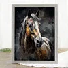 Watercolor Horse-11CT Stamped Cross Stitch 40*53cm