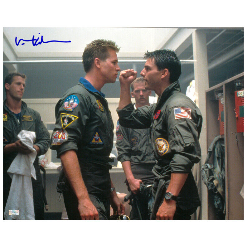 Val Kilmer Autographed Top Gun Face Off 16×20 Photo Poster painting