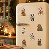 10PCS DIY Pearl Diamond Painting Christmas Fridge Magnets, Sparkling Rhinestone Refrigerator Magnet Craft Kit for Home Decor & Gifts