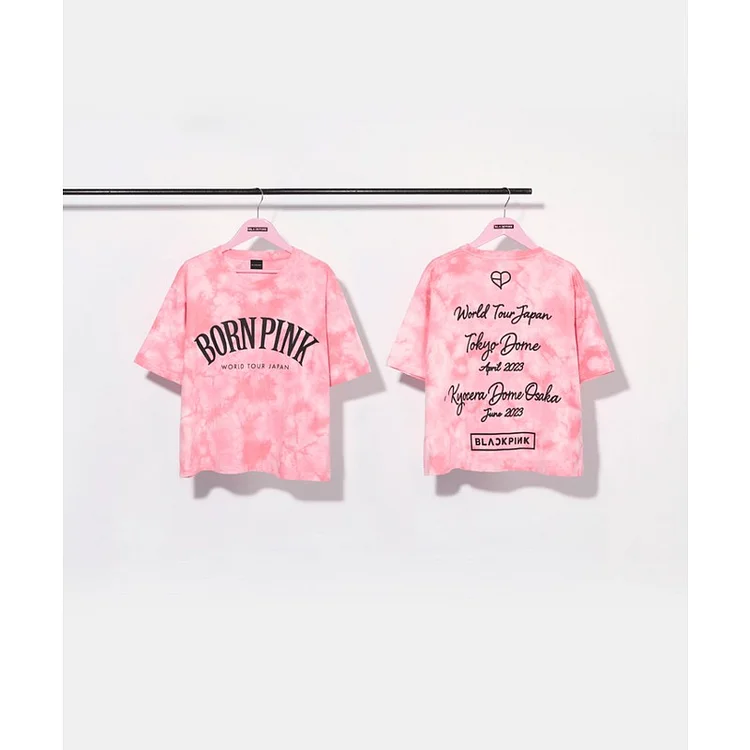 BLACKPINK World Tour BORN PINK JAPAN Tie Dye Short T-shirt