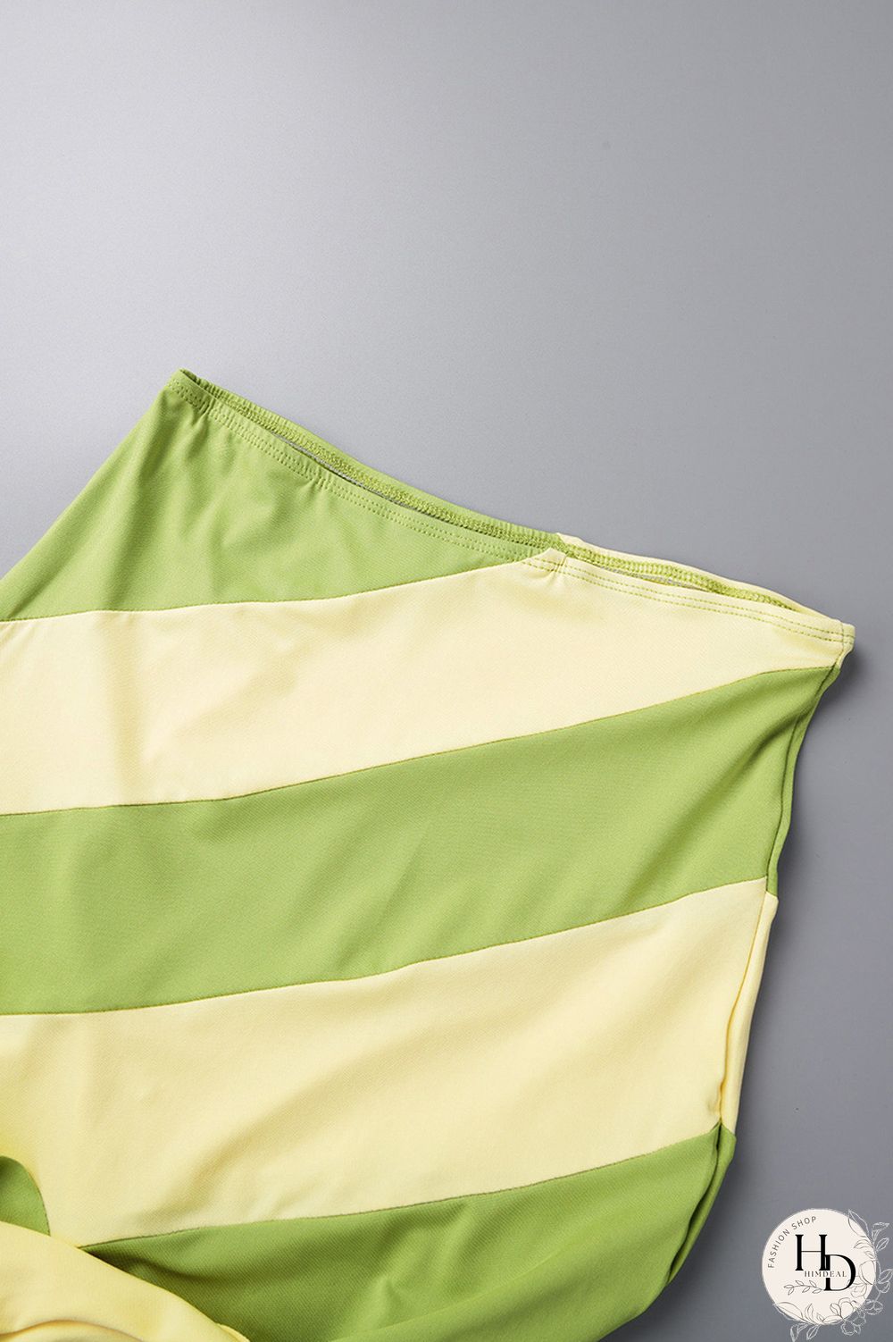 Rose Red Sexy Patchwork Tassel Bandage Backless Contrast Oblique Collar Sleeveless Two Pieces