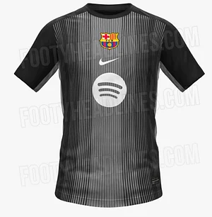 2025/2026  Barcelona Goalkeeper Black Football Shirt 1:1 Thai Quality Kids Size