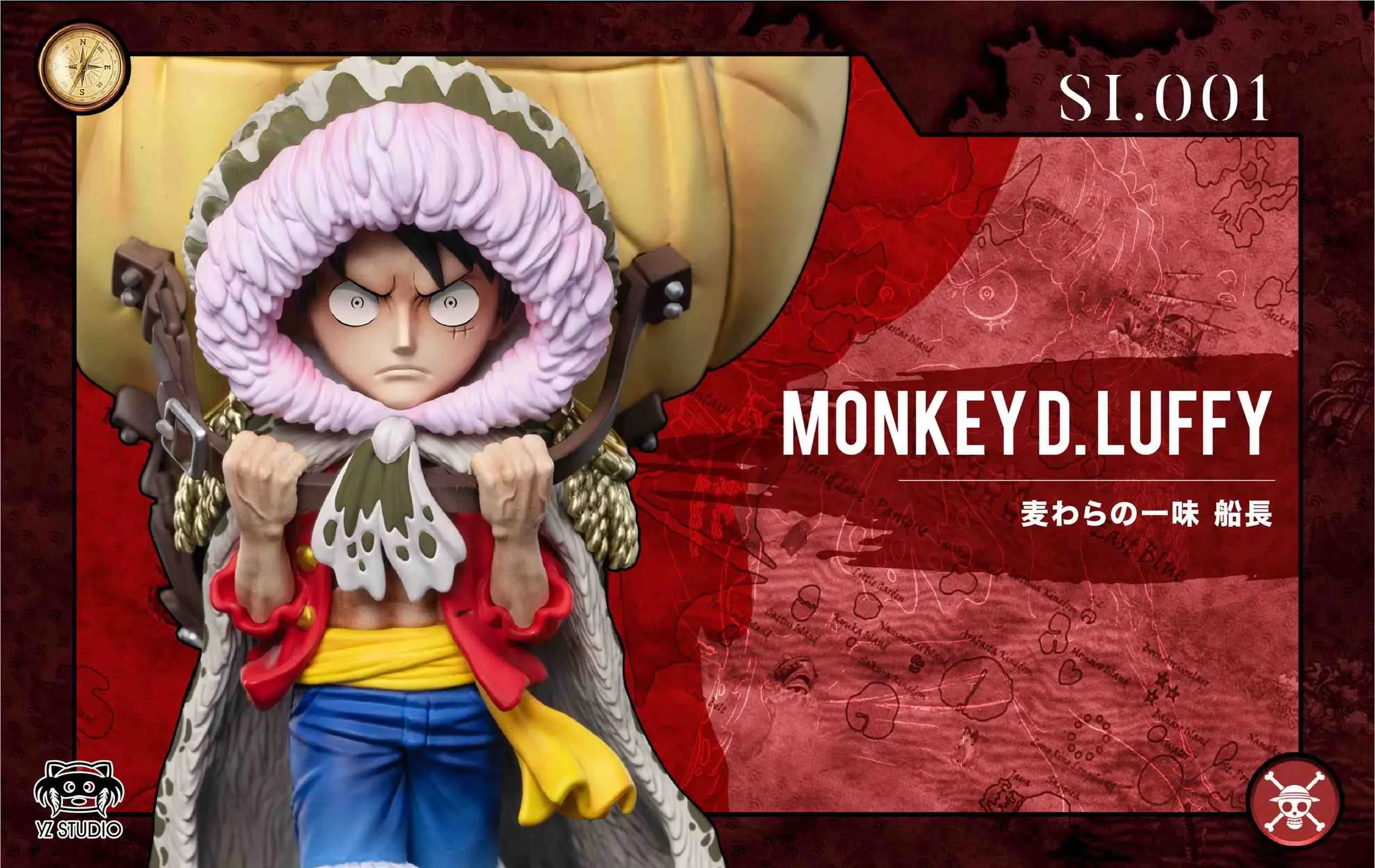 Sabaody Arc 001 Backpack Monkey D. Luffy - ONE PIECE Statue - YZ
