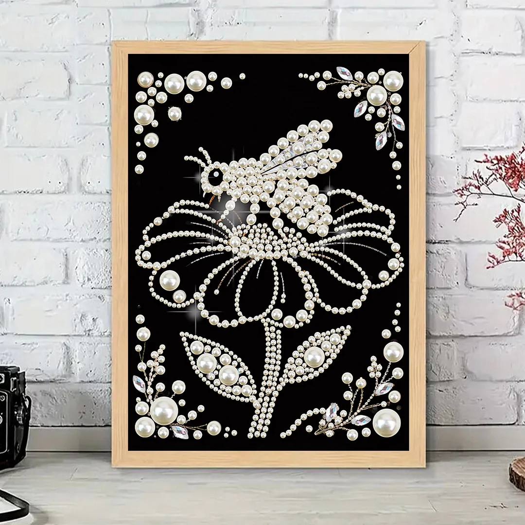 Flower Special Shaped 5D DIY Partial Drill Diamond Painting Kit Home Art 30x40cm