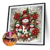 Diamond Painting-DIY Round Part AB Drill Christmas Snowman (35*35CM)